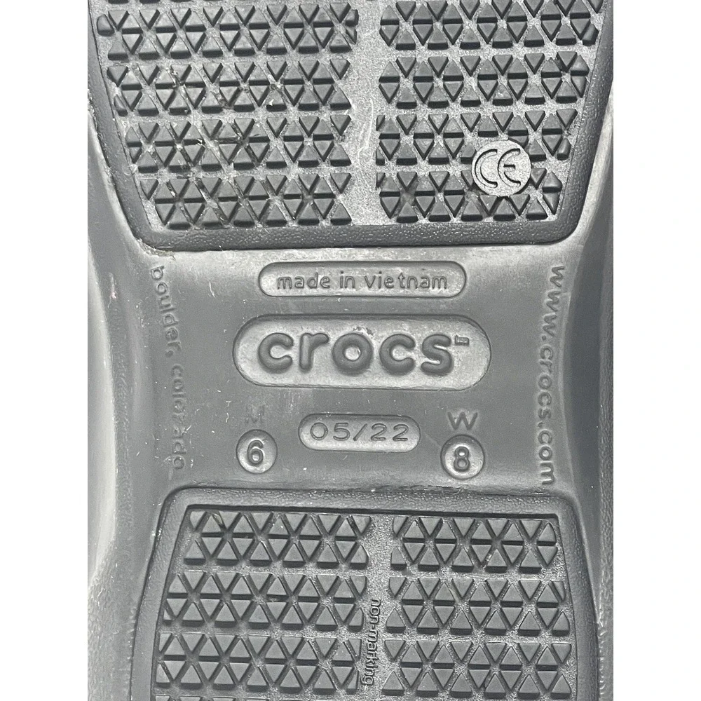 Crocs Mens Bistro Pro LiteRide Comfort Clogs Slip On Black M 6,7 - W 8,9 *Read‎